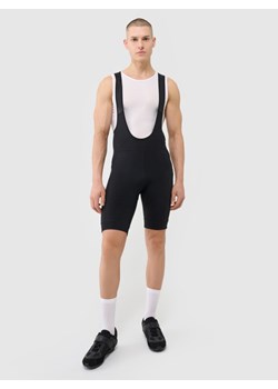 Męskie legginsy rowerowe z szelkami 4F 4FWSS25TFSTM040 - czarne ze sklepu Sportstylestory.com w kategorii Spodenki męskie - zdjęcie 184005621