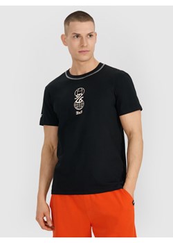 Męski t-shirt z nadrukiem 4F 4FRSS25TTSHM3092 - czarny ze sklepu Sportstylestory.com w kategorii T-shirty męskie - zdjęcie 184005792