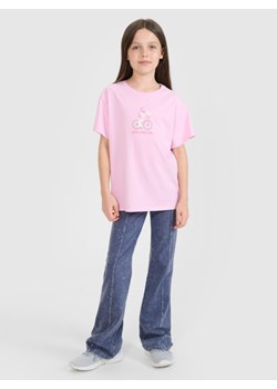 Dziewczęce legginsy dzianinowe 4F 4FJRSS25TTIGF256 - granatowe ze sklepu Sportstylestory.com w kategorii Spodnie dziewczęce - zdjęcie 184005970