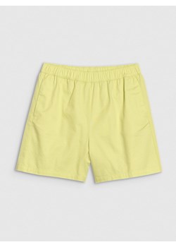 Damskie spodenki casual 4F 4FRSS25TSHOF750 - żółte ze sklepu Sportstylestory.com w kategorii Szorty - zdjęcie 184006562