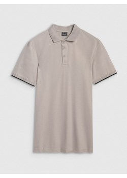 Męska koszulka polo 4F 4FRSS25TPTSM633 - szara ze sklepu Sportstylestory.com w kategorii T-shirty męskie - zdjęcie 184006621