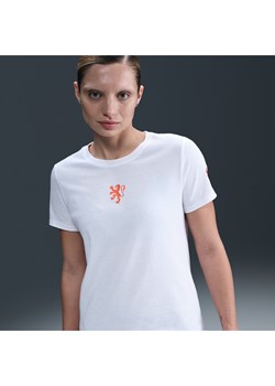 Damski T-shirt piłkarski Nike Holandia - Biel ze sklepu Nike poland w kategorii Bluzki damskie - zdjęcie 184006961