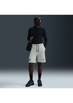 Męskie spodenki piłkarskie z dzianiny Nike Inter Mediolan Tech - Szary ze sklepu Nike poland w kategorii Spodenki męskie - zdjęcie 184007021