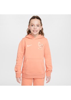 Bluza piłkarska z kapturem dla dużych dzieci Nike FFF Club - Pomarańczowy ze sklepu Nike poland w kategorii Bluzy dziewczęce - zdjęcie 184007060