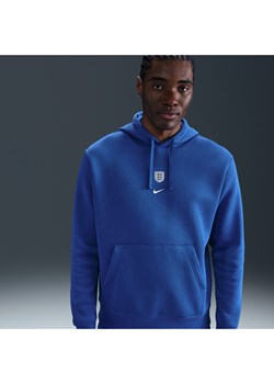 Męska nierozpinana bluza piłkarska Nike Anglia Club - Niebieski ze sklepu Nike poland w kategorii Bluzy męskie - zdjęcie 184007062