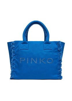 Torebka PINKO Beach Shopping PE 25 PLTT 100782 A1WQ Niebieski ze sklepu eobuwie.pl w kategorii Torebki damskie - zdjęcie 184007520
