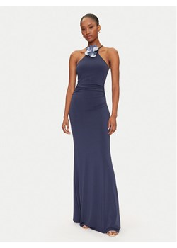 Guess Sukienka wieczorowa W5GK95 KCVG2 Granatowy Slim Fit ze sklepu MODIVO w kategorii Sukienki - zdjęcie 184007981