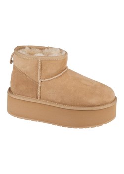 Buty Emu Australia Stinger Micro Flatform W13082-SAND beżowy ze sklepu ButyModne.pl w kategorii Śniegowce damskie - zdjęcie 184008520