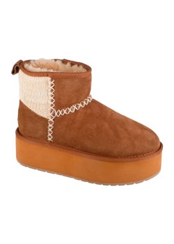Buty Emu Australia Stinger Knit Flatform W13143-CHES brązowe ze sklepu ButyModne.pl w kategorii Śniegowce damskie - zdjęcie 184008524
