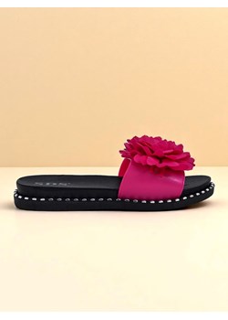 Royalfashion Damskie klapki na płaskiej podeszwie Flower Blide ze sklepu royalfashion.pl w kategorii Klapki damskie - zdjęcie 184009070