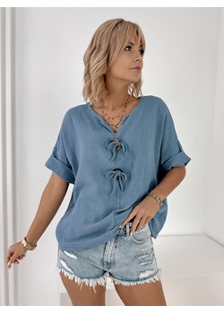 bluzka terenza niebieska one size ze sklepu UBRA w kategorii Bluzki damskie - zdjęcie 184009091