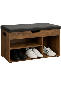 Rustykalna Szafka Na Buty Z Siedziskiem A7-B99 ze sklepu Edinos.pl w kategorii Zestawy mebli do przedpokoju - zdjęcie 184009442