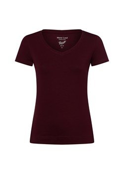 Marie Lund T-shirt damski Kobiety Bawełna bakłażanowy jednolity ze sklepu vangraaf w kategorii Bluzki damskie - zdjęcie 184010283