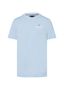 Tommy Hilfiger Koszulka męska Mężczyźni Bawełna niebieski jednolity ze sklepu vangraaf w kategorii T-shirty męskie - zdjęcie 184010320