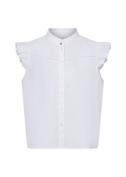 BOSS Orange Bluzka damska - Bellana Kobiety Bawełna biały jednolity ze sklepu vangraaf w kategorii Bluzki damskie - zdjęcie 184010340