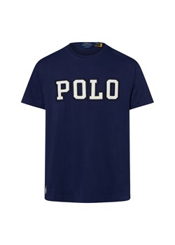 Polo Ralph Lauren Koszulka męska Mężczyźni Bawełna granatowy jednolity ze sklepu vangraaf w kategorii T-shirty męskie - zdjęcie 184010352