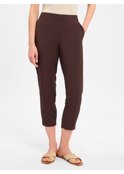 Someday Spodnie - Charlie Kobiety Sztuczne włókno czekoladowy jednolity ze sklepu vangraaf w kategorii Spodnie damskie - zdjęcie 184010412