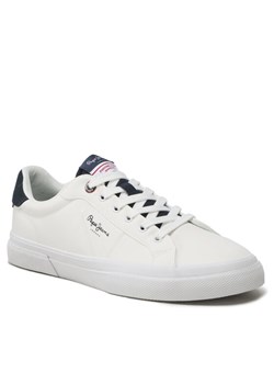 Tenisówki Pepe Jeans Kenton Flag M PMS30906 Biały ze sklepu eobuwie.pl w kategorii Trampki męskie - zdjęcie 184011473