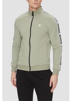 GUESS Zielona bluza męska z lampasami New Arlo, Rozmiar S ze sklepu outfit.pl w kategorii Bluzy męskie - zdjęcie 184012571