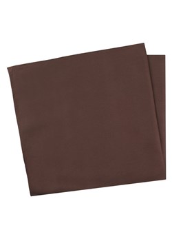 Elegancka, Jednokolorowa Poszetka - Chattier - Brązowa POSZCH0400 ze sklepu JegoSzafa.pl w kategorii Poszetki i butonierki - zdjęcie 184012642