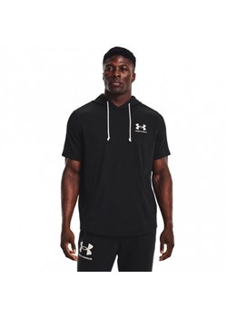 Męska bluza dresowa UNDER ARMOUR UA RIVAL TERRY LC SS HD - czarna ze sklepu Sportstylestory.com w kategorii Bluzy męskie - zdjęcie 184012664