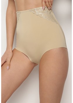 Beżowe Majtki Modelujące High Waist Savirolle ze sklepu renee.pl w kategorii Bielizna wyszczuplająca - zdjęcie 184013073