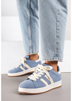 Niebieskie Sneakersy Ozdobione Paskami Dolirenna ze sklepu renee.pl w kategorii Buty sportowe damskie - zdjęcie 184013284