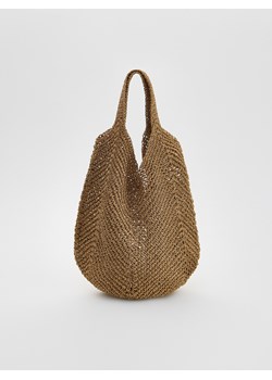 Reserved - Pleciona torebka hobo - beżowy ze sklepu Reserved w kategorii Torby letnie - zdjęcie 184014500