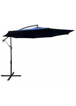 Granatowy parasol ogrodowy - Sunbrella - id: 50871 - marki Elior - 184014901 Granatowy parasol ogrodowy - Sunbrella ze sklepu Edinos.pl w kategorii Parasole ogrodowe - zdjęcie 184014901