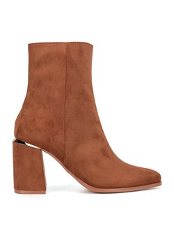 Botki Nine West WFA3000-1 Brązowy ze sklepu eobuwie.pl w kategorii Botki - zdjęcie 184015272