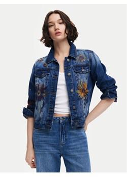 Desigual Kurtka jeansowa Atenas 24WWED18 Niebieski Regular Fit ze sklepu MODIVO w kategorii Kurtki damskie - zdjęcie 184016042