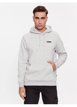 Puma Bluza Ess+ 2 Col Small Logo 674471 Szary Regular Fit ze sklepu MODIVO w kategorii Bluzy męskie - zdjęcie 184016170