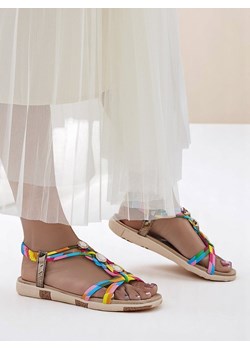 Royalfashion Damskie sandały z ozdobami Menmi ze sklepu royalfashion.pl w kategorii Sandały damskie - zdjęcie 184017310