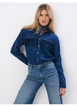 Mohito - Jeansowa koszula - niebieski ze sklepu Mohito w kategorii Koszule damskie - zdjęcie 184017533
