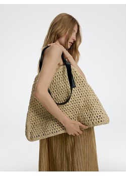 Reserved - Pleciona torebka shopper - złamana biel ze sklepu Reserved w kategorii Torby letnie - zdjęcie 184017753