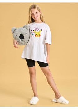 Sinsay - Bawełniany komplet z szortami Pokémon - biały ze sklepu Sinsay w kategorii Bluzki dziewczęce - zdjęcie 184018494