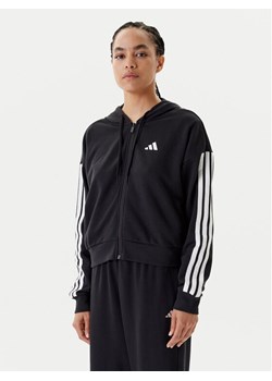 adidas Bluza Essentials 3-Stripes JE0052 Czarny Regular Fit ze sklepu MODIVO w kategorii Bluzy damskie - zdjęcie 184019242