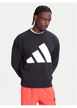 adidas Bluza Essentials Big Logo JE8949 Czarny Regular Fit ze sklepu MODIVO w kategorii Bluzy męskie - zdjęcie 184019252