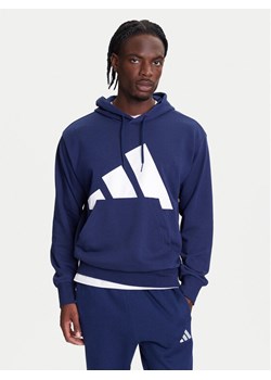 adidas Bluza Essentials Big Logo JE8890 Granatowy Regular Fit ze sklepu MODIVO w kategorii Bluzy męskie - zdjęcie 184019253