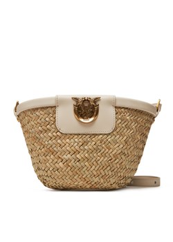 PINKO Torebka Love Summer Bucket PE 25 PLTT 103325 A1RL Beżowy ze sklepu MODIVO w kategorii Listonoszki - zdjęcie 184019292