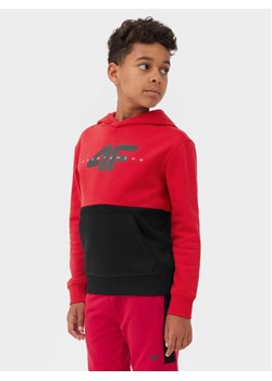 4F Bluza 4FJAW23TSWSM628 Czerwony Regular Fit ze sklepu MODIVO w kategorii Bluzy chłopięce - zdjęcie 184019300