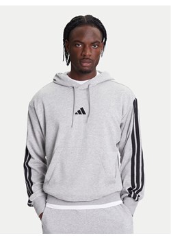 adidas Bluza Essentials 3-Stripes JD1871 Szary Regular Fit ze sklepu MODIVO w kategorii Bluzy męskie - zdjęcie 184019370