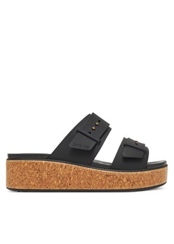 Crocs Klapki Brooklyn Cork Buckle 211252 Czarny ze sklepu MODIVO w kategorii Klapki damskie - zdjęcie 184019371