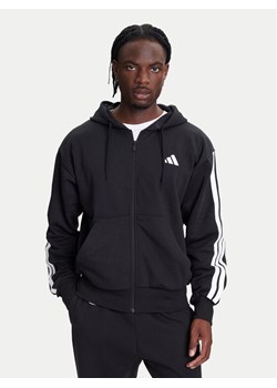 adidas Bluza Essentials 3-Stripes JD1870 Czarny Regular Fit ze sklepu MODIVO w kategorii Bluzy męskie - zdjęcie 184019401