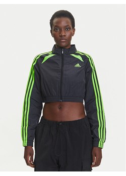 adidas Bluza Teamgeist adicolor JZ8273 Czarny Slim Fit ze sklepu MODIVO w kategorii Bluzy damskie - zdjęcie 184019412