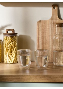 Sinsay - Ryflowane szklanki z podwójnym dnem 2 pack - biały ze sklepu Sinsay w kategorii Szklanki - zdjęcie 184021933