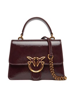Torebka PINKO Love One Top Handle Mini Light PE 25 PLTT 100071 A1UV Bordowy ze sklepu eobuwie.pl w kategorii Torebki damskie - zdjęcie 184022054
