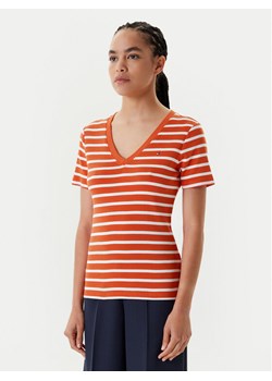 Tommy Hilfiger T-Shirt New Cody WW0WW40584 Pomarańczowy Slim Fit ze sklepu MODIVO w kategorii Bluzki damskie - zdjęcie 184023444