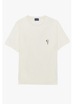 T SHIRT TENNIS CLUB 013 ECRU Z WISKOZY ze sklepu Recman w kategorii T-shirty męskie - zdjęcie 184023940