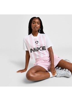 NIKE T-SHIRT FTB STRPE CRP JRSY PNK/WH ze sklepu JD Sports  w kategorii Bluzki damskie - zdjęcie 184024072